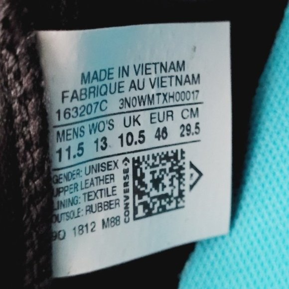 Converse Rival Ox Black White Gum Men's 11.5 Women's 13 - Picture 6 of 6